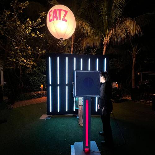 LED Light Photo Booth at Loews Miami Beach