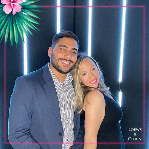 LED Light Photo Booth at Loews Miami Beach