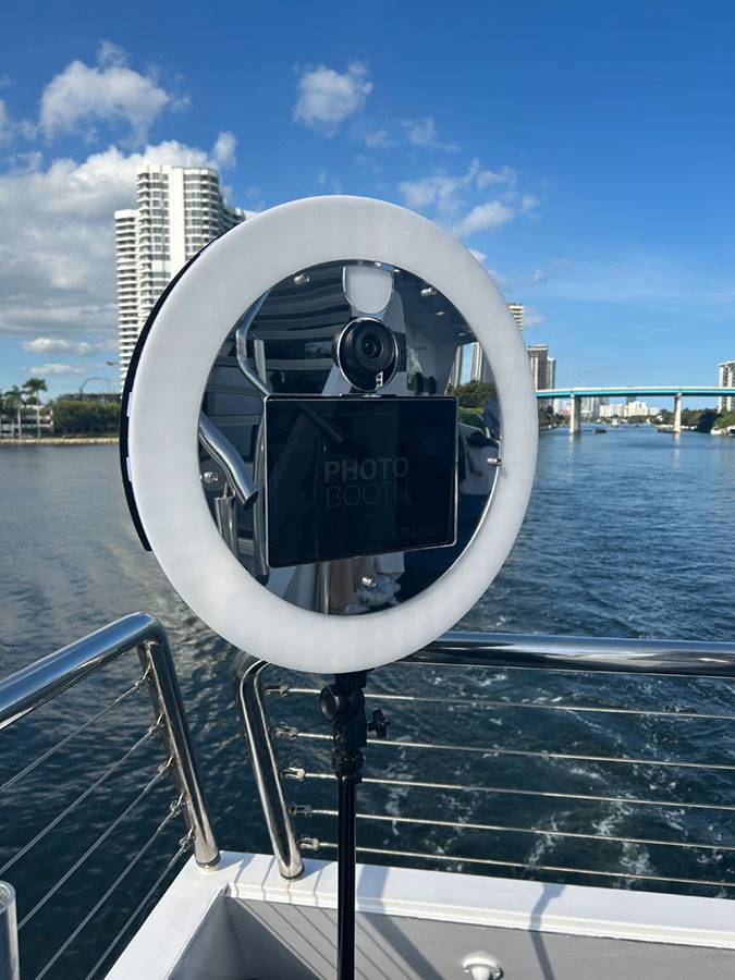 Mobile Photo Booth at Biscayne Lady Yacht